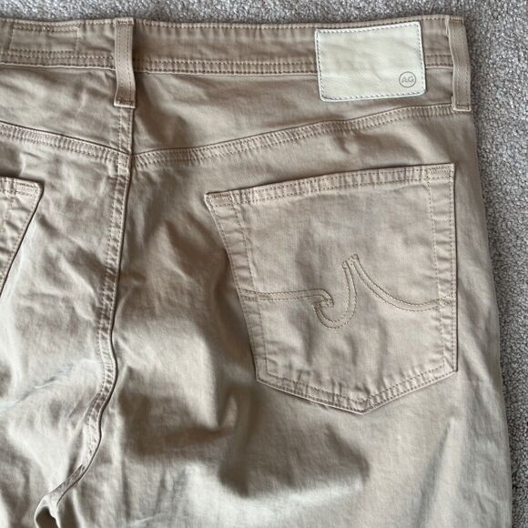 Adriano Goldschmied Jeans Mens 38x34 (Act 40) Khaki Everett Slim Straight Italy